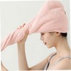 Baluue 3pcs Dry Hair Wrap Super Absorbent Fleece Shower Caps