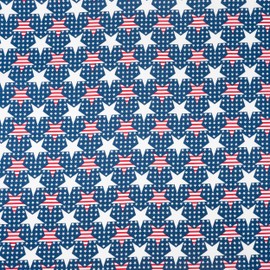 Singer, 100% Cotton, Stripes in Stars On Dots, Cut by Yard