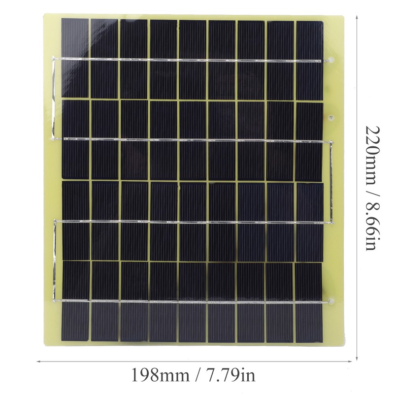 6W 18V Portable Solar Panel Module for Yard Street Lamp