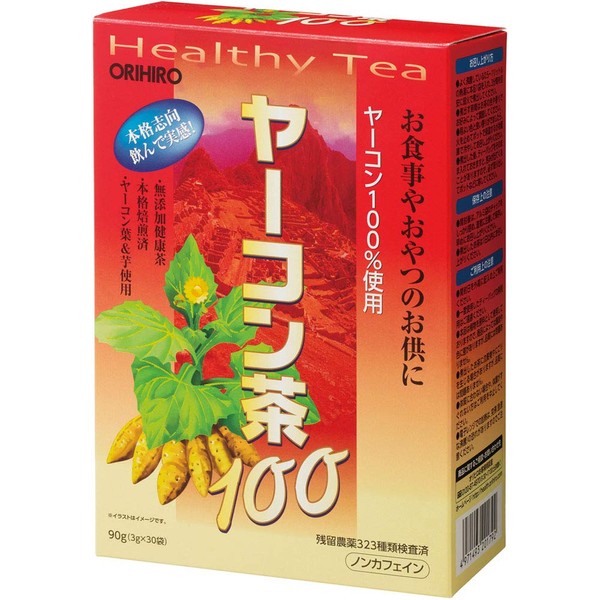Orihiro Yacon Tea 100, 0.1 oz (3 g) x 30 Bags