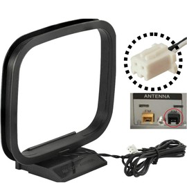 Kanto Antenna Laboratories AM Radio Antenna, 2 Pin Connector Type, AM Loop Antenna, Indoor Antenna, High Sensitivity, Universal for Many Manufacturers