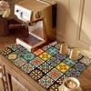 Mandala Boho Dish Drying Mats For Kitchen Counter Dryer Coffee