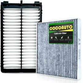 COCOAUTO Cabin Engine Air Filter Kit for Tucson 2022-2025, Santa Fe Sorento K5 2021-2025, Sonata 2020+, Santa Cruz 2022+, Sportage 2023+, 1.6L 2.5L, Not For Hybrid, 28113L1000 & 97133L1000