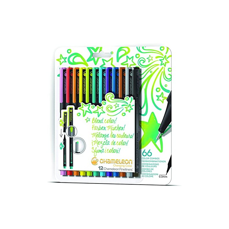 Chameleon Pen Blendwriter Bright Set of 12 Illustration Pen Set