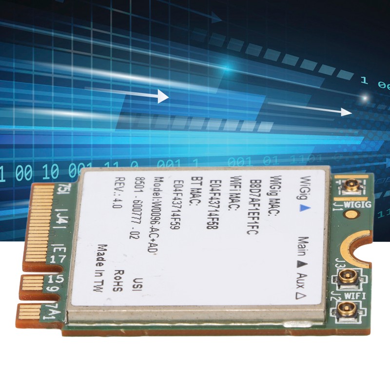 Wireless Net Card 867Mbps M.2 NGFF Wide Coverage 2.4Ghz 5Ghz