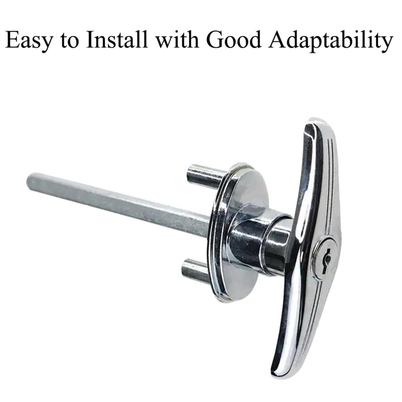 Funnytek Garage Door T-Handle Lock Kit Shed Door Lock T