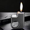 Creative Ring Buckle Grinding Wheel Lighter, Butane Torch Soft Flame,