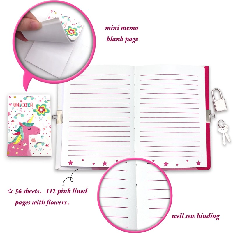 Diray Stationery Set Children Kawaii Unicorn Girls Gifts Set Stationery