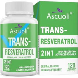 Sublingual Trans-Resveratrol Purity 99%, 3-in-1 Advanced Formula Resveratrol Supplement for Boost NAD+, Immune & Energy Support, Anti-Aging, Skin & Ov