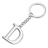 Initial Letter Keychain Alphabet Key Rings Stainless Steel Letter Charm