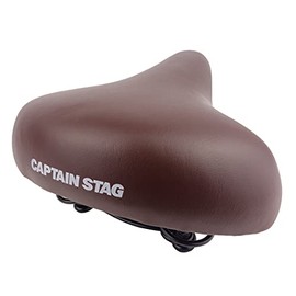 【Amazon.co.jp Exclusive】 Captain Stag (キャプテンスタッグ) Bicycle Saddle Soft Saddle Dark Brown Y-7096 Product Size: Approx. Width 225 x Length 255 x Thickness 120mm (at thickest part)