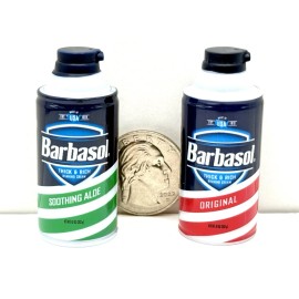 Barbasol Shaving Cream Miniature Barbasol Shaving Cream Aloe & Original Singles Series 1 Mini Brands