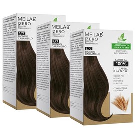 MEILAB Permanent Hair Colour without Ammonia - Pack of 3 - Black Hair Dye #1
