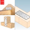 Flat Connector Perforated Plate Steel Connector Perforated Sheet Galvanised Indoor