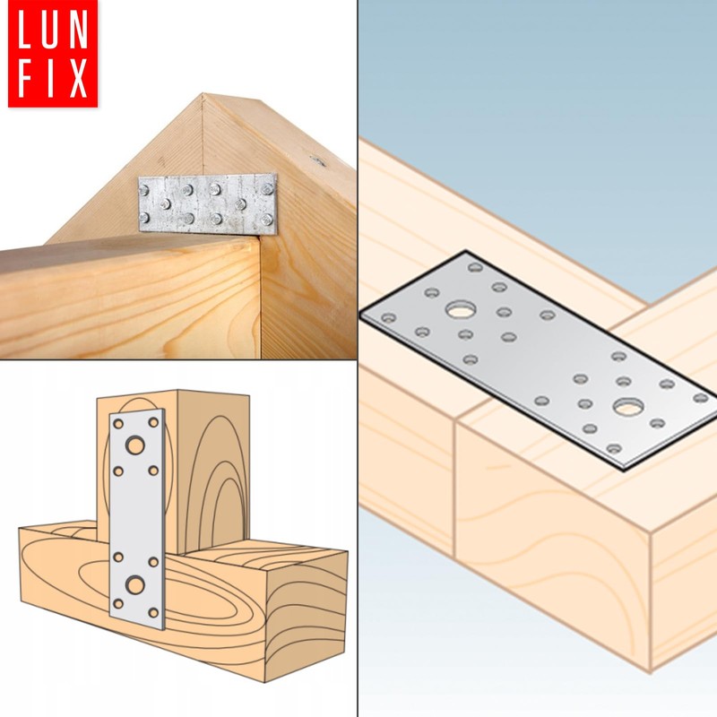 Flat Connector Perforated Plate Steel Connector Perforated Sheet Galvanised Indoor