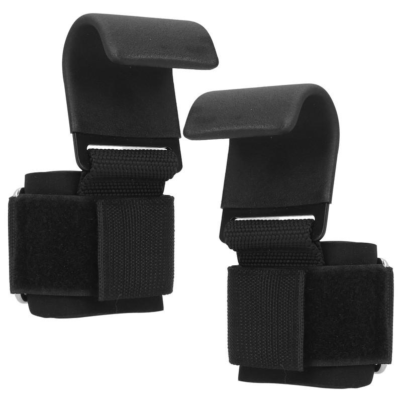 2pcs Fitness Weight Lifting Hook NonSlip PullUps Power Lifting Grips