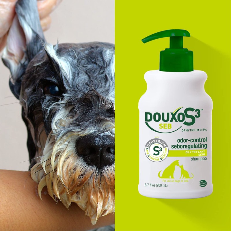 Douxo S3 SEB Shampoo, Contains 0.5% Ophytrium, Odor Control &