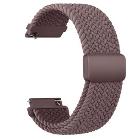 Wanme Woven Nylon Watch Straps 20 mm for Men Women Nylon Elastic Watch Strap Quick Release Bracelet Replacement Strap with Magnet Adjustable Non-Slip Buckle