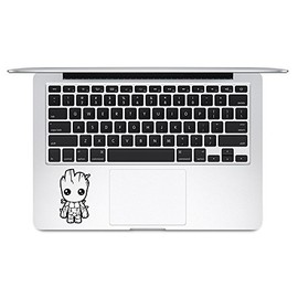 Cute Baby Groot Guardians Decal Vinyl Laptop Sticker | Black | 3.5"