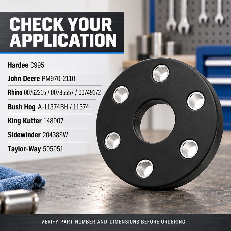 4-Pack Rotary Cutter Flex Coupler Rubber Disc Kit, Replaces 00762215