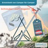 SebiMax® Screw Pegs Camping Set 160-10 Pieces 160 mm -