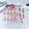 3D Handmade Press on Nails Medium Square Flower Fake Nails