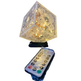 Hellraiser Puzzle Box Laser Engraved Night Light with Stand