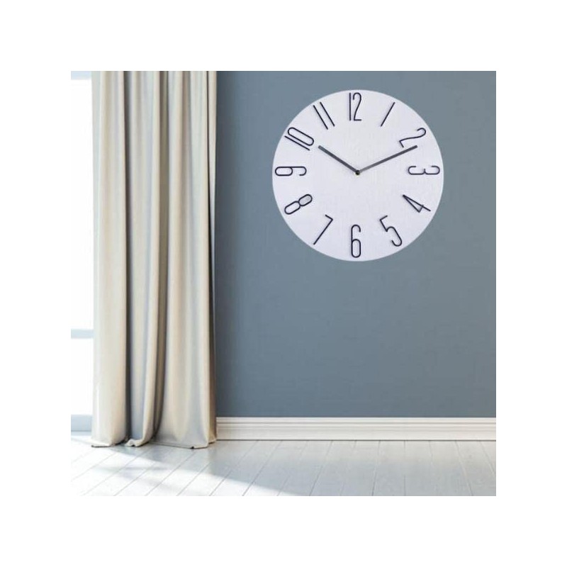 Radio Wave Wall Clock, Nordic, Stylish, No Noise, 3D Dimensional