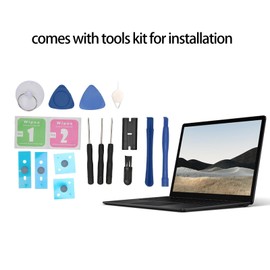 Laptop Rubber Feet Mat Replacement, Anti Slip Laptop Bottom Case Rubber Strips Pads with Installation Tools Kit for 3 4 5 (Blue)