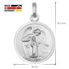 trendor Necklace with guardian angel pendant, diameter 18 mm, 925