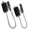 Pack of 2 pipe brushes, drain brush, hose brush, cleaning