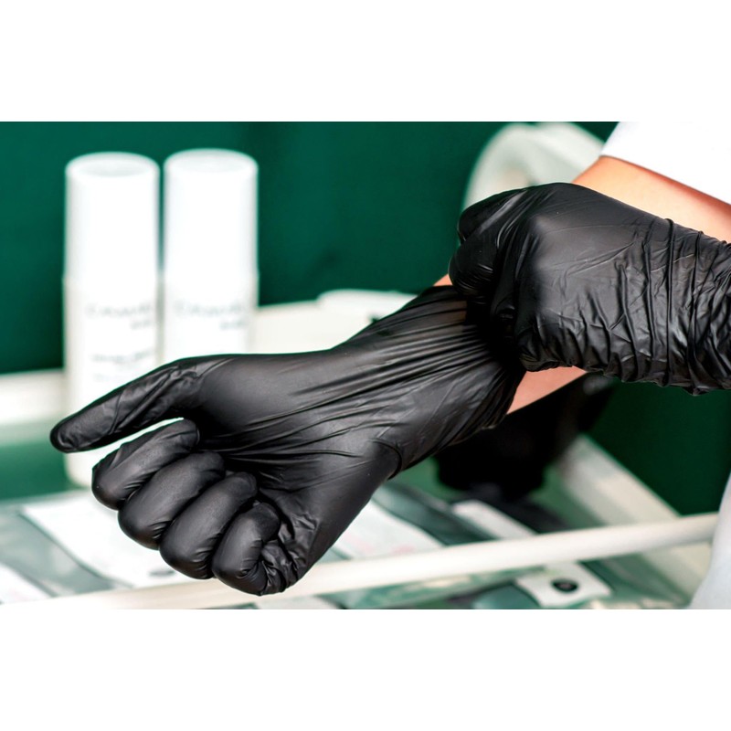 RAP Gloves Professional Black Nitrile Powder Free Multi Purpose Gloves