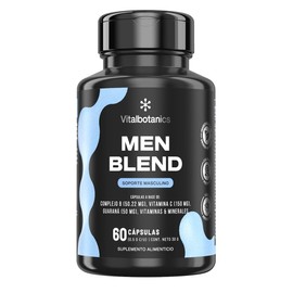 VITAL BOTANICS | Multivitamínico para Hombre Con Vitaminas, Minerales, Creatina, Guaraná, Zinc Y BCAA | 60 Cápsulas - 500 mg Por Porción | Men Blend | Suplemento Sin Aditivos | Energía Y Vitalidad