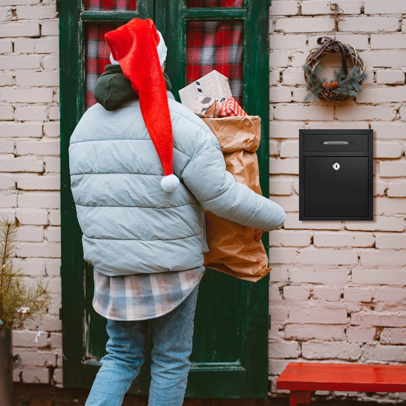 Yaocom Locking Mailbox with Key for Outdoor 10 x 7