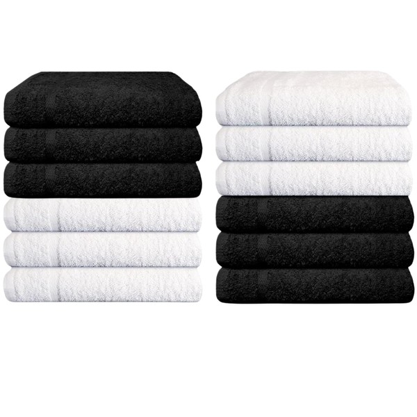 Premium 100% Cotton Washcloths - 12x12 Inch Soft, Absorbent &