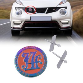 Japan Automobile Federation Orange-Neo JAF Metal Emblem Badge Cars Front Grille
