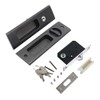HOCONNIE Pocket Door Handle with Key Sliding Door Lock Keyed