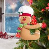 Perfeclan Gingerbread Tree Topper Gingerbread Decoration Christmas Cute Birthday Gift