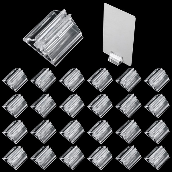 Nogeqi 24PCS Clear Acrylic Game Pieces Holder, Plastic Game Card