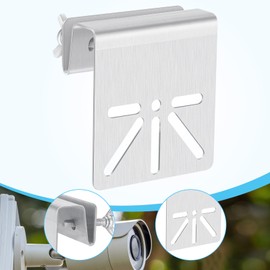 Huiguli Gutter Mount Stainless Steel Bracket for Security SoloCam S340, No Drill Installation, Suitable for Tapo C425 ect Solar Security Camera and Other Compatible IP Cameras PTZ Dome Models