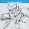Pack of 6 Safety Cotter Pins, Folding Pipe Pins, 12