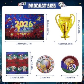 Artículos para fiestas de cumpleaños con temática del Mundial de Fútbol, decoraciones versátiles para fiestas de fútbol, adornos para pasteles llamati