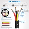 Matugajp 18awg 4 Wire Cable 18/4 Electrical Wire 4 Core