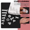 Hilitchi 360PCS 6 Sizes White Nylon Pan Round Head Screws
