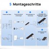 ECO-WORTHY 5W Solar Panel for Outdoor Surveillance Camera, 5V BC