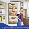MIAOLI Over the Door Organizer, Black 6-Tier Pantry Door Organizer