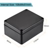 sourcing map Waterproof Junction Box ABS for Electrical Projects Black