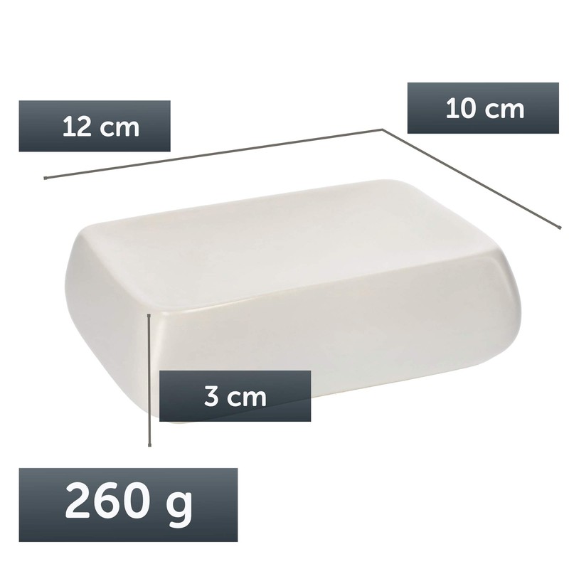 KADAX Soap Dish, 12 x 10 cm, Ceramic Soap Dish
