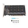 Adapter Card NVME M.2 to PCIE X16 4 Ports 32Gbps