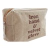 DKD Toiletry Bag Home Decor Canvas Blue Pink Brown Polyester